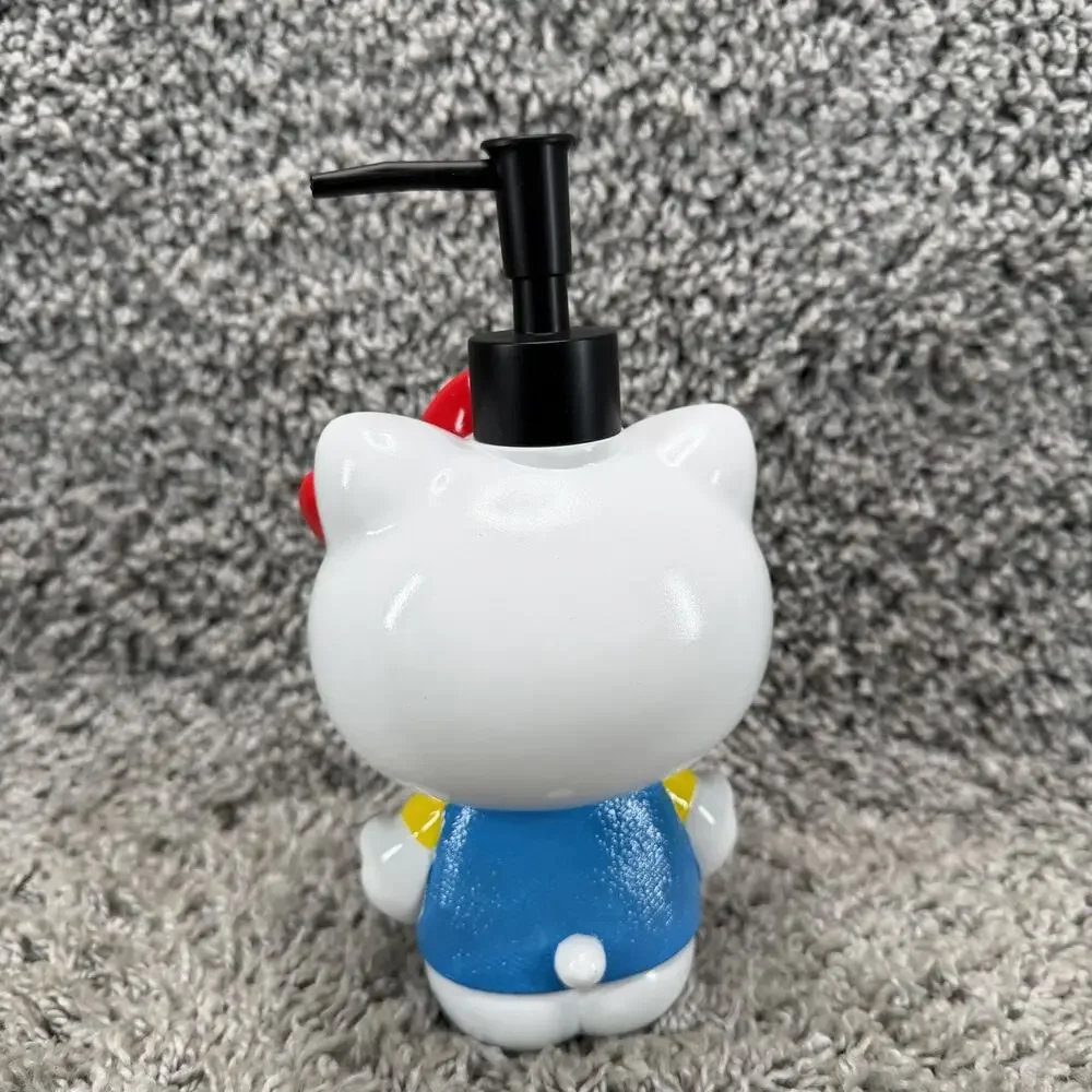 Sanrio Hello Kitty Ceramic Soap Bottle Dispenser Blue Home Decor Brand New